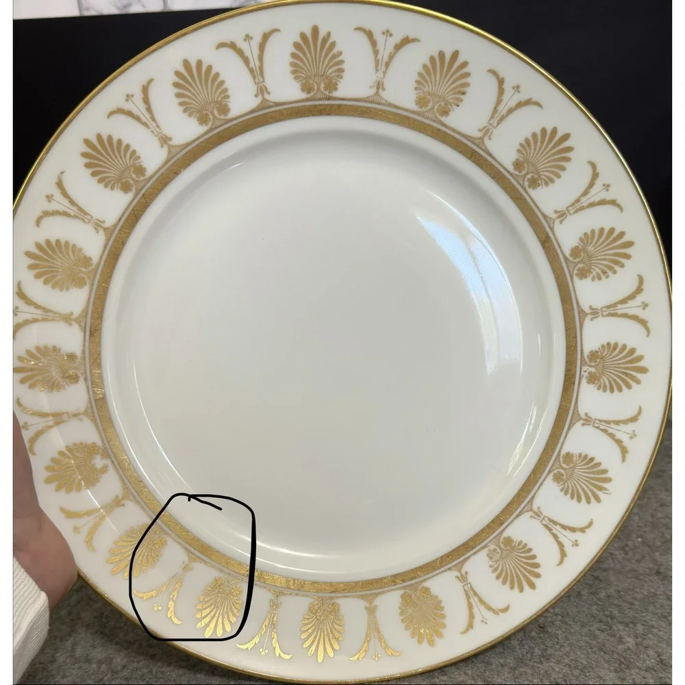 Richard Ginori POMPEII Gold 10‎ in Dinner Plate Italy